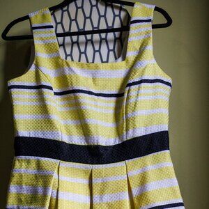 Julian Taylor Sleeveless Yellow Dress